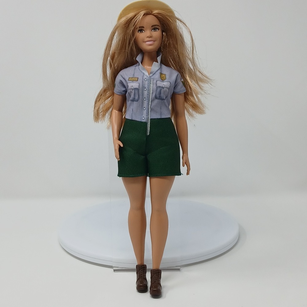 Barbie 11" Blonde Curvy Park Ranger Doll with Ranger Outfit & Hat